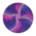 thumbnail image 4 of HAOXIT Round Waterproof Table Cover Compatible with Abstract Spiral Tie Dye Swirl Pink Blue Purple Tablecloth Fitted Elastic Edged Table Cover Fits Round Tables  54-58, 4 of 8