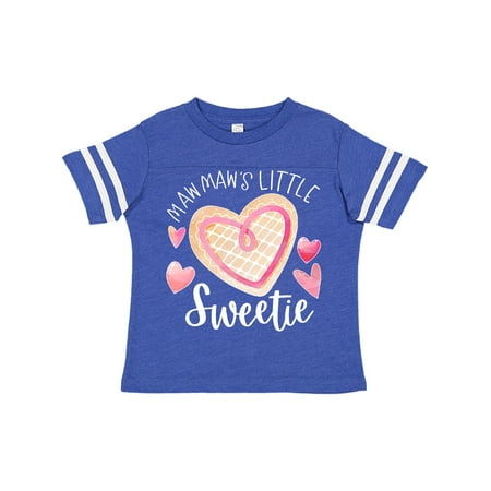 

Inktastic Mawmaw s Little Sweetie with Pink Heart Cookie Gift Toddler Boy or Toddler Girl T-Shirt