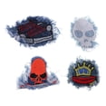 thumbnail image 2 of 4 piezas bordados de tela adhesivo de tela para coser para jeans sombreros adorno Baoblaze, 2 of 7