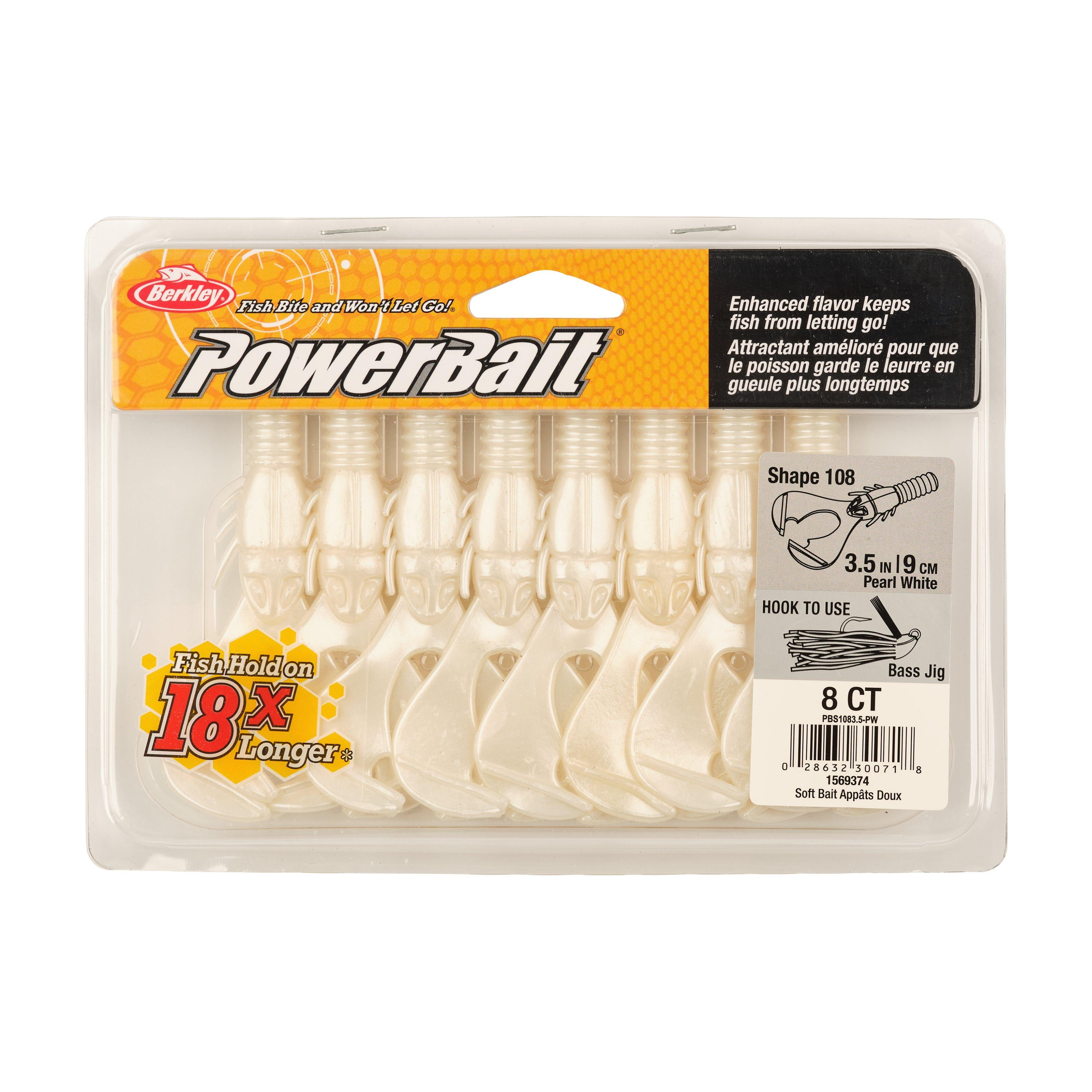 Berkley PowerBait® Shape 108, 3.5 in, Pearl White