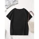 thumbnail image 2 of Women's Fashion Casual Sports T-Shirt, Cute Cartoon Cow Print, Round Neck, Polyester, Stretch Knit Fabric, All Seasons, Ladies Leisure Sportswear Tee For Adult, Men, Women, Teen, Teenager, Adolescent, 2 of 7