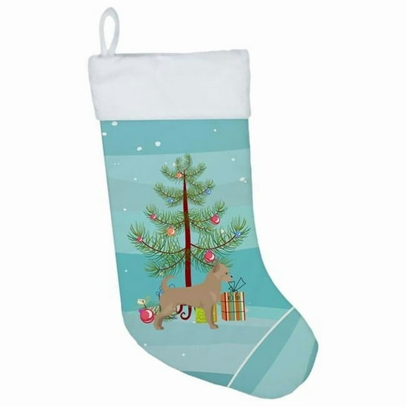 Carolines Treasures CK3818CS Tan Chorkie Christmas Tree Christmas Stocking