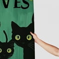 thumbnail image 3 of Awypu Shower Curtain Black Cat Are You Pooping Waterproof Multiple Sizes White, 3 of 7