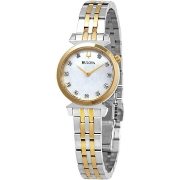 Bulova Regatta Diamond Women's Two Tone Stainless Steel Quartz Watch 98P202