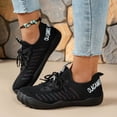 thumbnail image 2 of Dakaela Barefoot Shoes Women Casual Slip on Walking Sneakers Wide Toe Box Lightweight Hiking Minimalist Running Shoes (Black,6), 2 of 8