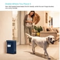 thumbnail image 6 of Home Zone Living 3 Gallon Slim Rectangular Dog Waste Trash Can with Bag Holder, Stainless Steel, Matte Navy with Trash Bags, 6 of 7