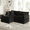 Black, variant on GNIXUU 76.7" Oversized L-Shaped Cloud Couch, Modern Chenille Modular 2 Seater Loveseat Sofa with Ottoman, Comfy Deep Seat Sectional Couches with Pillows for Living Room,Apartment,Office,Camel