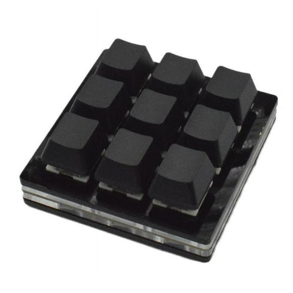 9-key Black Small Keyboard Mini Keyboard Copy And Paste Custom Shortcut Keys One-key Password Mechanical