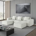 thumbnail image 5 of 118-inch Modular Sofa in Cloud Velvet - Modern for Living Room, 5 of 8