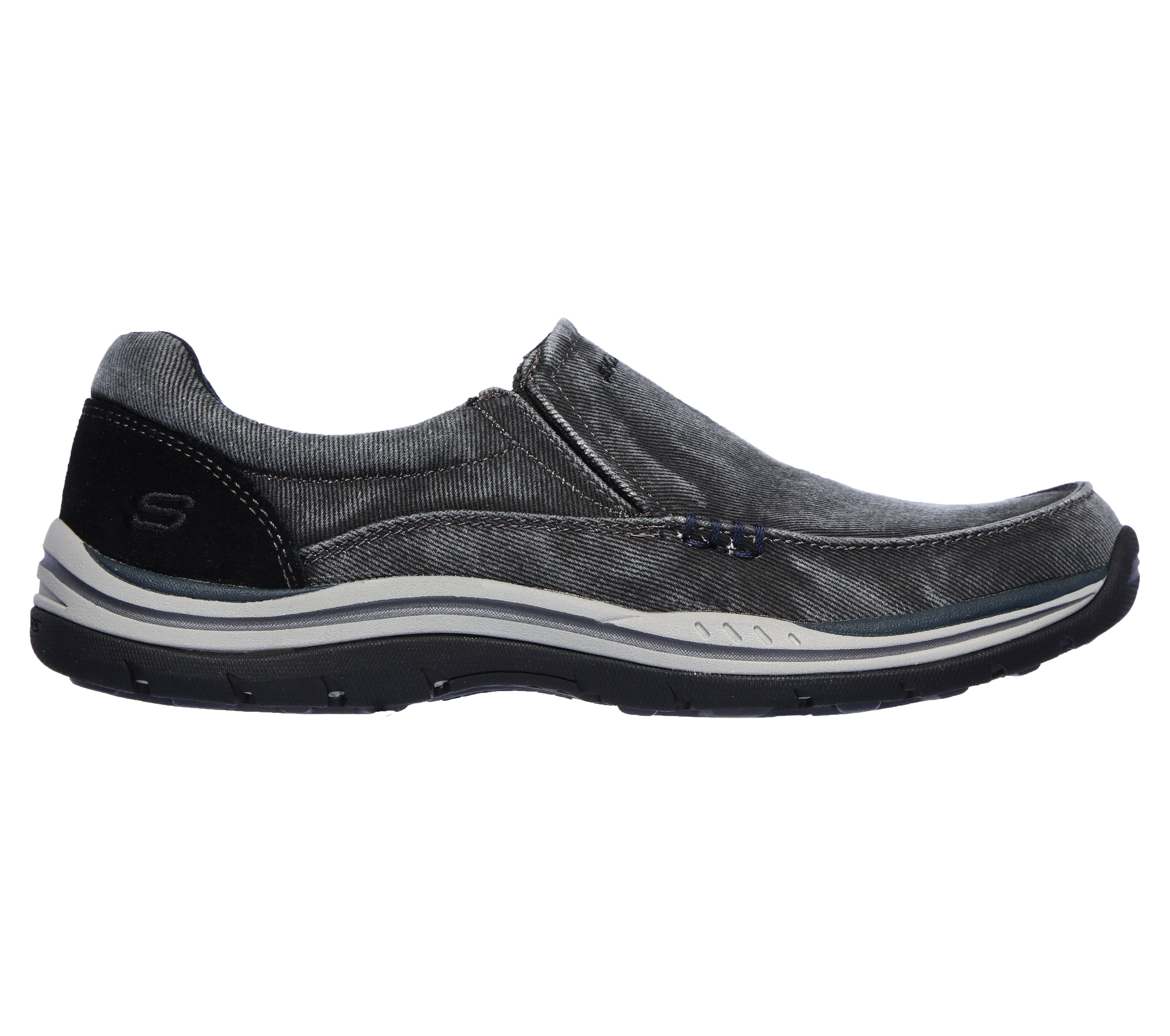 Skechers USA Men's Relaxed Fit Memory Foam Superior Gains Slip-On,14 M US,Black | Skechers USA Men\u0027s Respected-Elgin Hands Free Slip-in