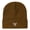 Caramel, variant on Monkey Head Embroidered Heavyweight Acrylic Knit Beanie, Unisex High Stretch Warm Hat with Multiple Colors, Perfect Adult Gift for Men & Women