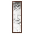 thumbnail image 2 of ArtToFrames 12" x 47" Honors Mahogany with Gold Picture Frame, 12x47 inch Brown Wood Poster Frame (WOM-5156), 2 of 7