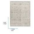 thumbnail image 6 of Livabliss x Becki Owens Ren Damask Washable Area Rug ,7'10" x 10',Vintage Gray, 6 of 11