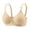 Beige, variant on Ohufall Oversized Bras for Women Push Up with Steel Ring Bra Gathering Fit Everyday Underwear