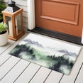 thumbnail image 5 of Retro Trees Plants Area&nbsp;Rug 2x3ft Green Mountain Forests Birds Non-Slip&nbsp;Washable Square&nbsp;Rugs Soft Felt Indoor Floor Mat for Bedroom Kitchen Living Room Bathroom, 5 of 9
