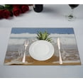 thumbnail image 1 of EREHome Ananas Plage Napperon Table Tapis de Tasse 12x18 Pouces, Ensemble de 2, 1 of 2