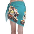 thumbnail image 2 of Bingfone I Love Sushi Women's Sarong Swimsuit Cover Ups Bathing Suit Coverups Chiffon Beach Wrap Skirts, 2 of 7