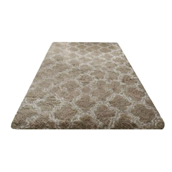 MELLCO Modern Fluffy Area Rug, 31.49"*78.74" Faux Fur Rug, Non Slip Plush Fuzzy Rug, Mats for Living Room Bedroom Floor Room Home Decor Kids Boys Girls, Brown