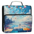 thumbnail image 2 of 3 Ring Zipper Binder with Shoulder Strap Waterproof Trapper Keeper 2 Inch D-Ring 500 Sheets Capacity Endless Square, 2 of 7