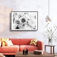 thumbnail image 3 of IDEA4WALL Framed Canvas Wall Art Rose Flowers Floral Picture Prints for Modern Home Decoration, 3 of 4