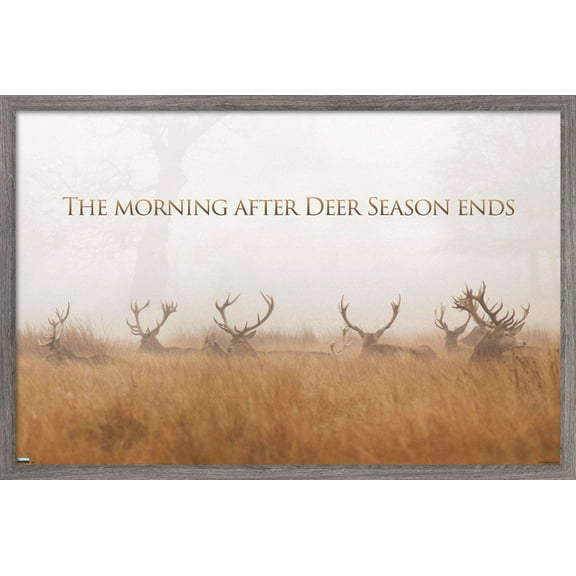 Hunting - The Day After Wall Poster, 14.725" x 22.375", Framed