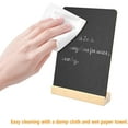 thumbnail image 7 of Moncolis 5-Pack Two-Sided Chalkboard Signs with Wood Stands, Farmers Market Display, 7.9" x 5.5", 7 of 7