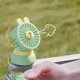 thumbnail image 3 of 1pc Mini Rabbit Portable Handheld Battery Operated Fan Desk Fan, 500mAh USB Rechargeable Battery Operated Fan For Indoor Outdoor Car Desk, 3 Speeds Silent Desktop Cooling Fan Mini Small Fan, 3 of 4