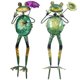 thumbnail image 1 of 2Pcs Frog Swing Garden Decor Solar Lamp Decorative Lamp Inserted Light Solar Light for Garden Yard, 1 of 2