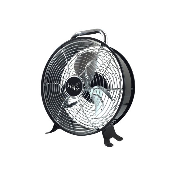 Vie Air High Velocity Powerful and Quiet Dual Speed Sleek Design Durable Metal Drum Fan, 12'' W