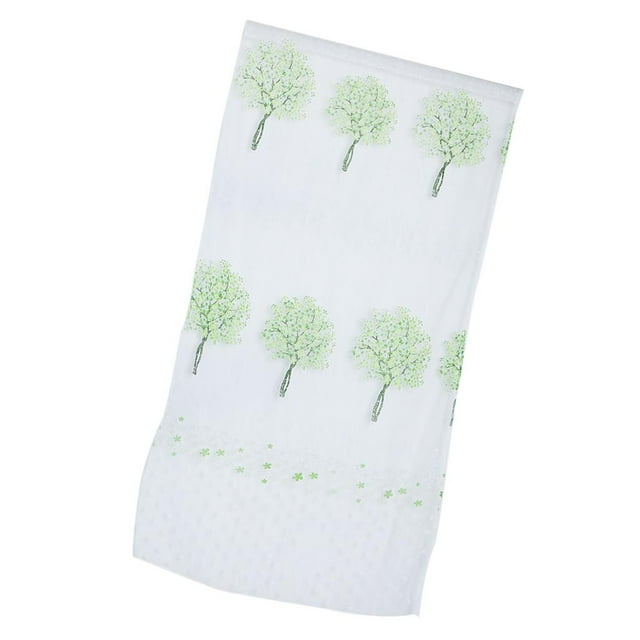 Cortina de Tul de Ventana con Árbol de Barra Medio Sombreado Perfecl 5 Colores Verde