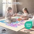 thumbnail image 4 of ODIKA 8'x10' Machine Washable Non-Slip Area Rug, Playful Cartoon Mermaid Design with Bubble Accents and Whimsical Details High Traffic Rug, Pink, 655707, 4 of 5