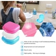 thumbnail image 4 of Retainer Case Container Partial Denture Storage Box with Aligner Teeth Chewies and Removal Tool oGoDeal -3 Pack, 4 of 7