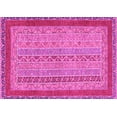 thumbnail image 1 of Ahgly Company Indoor Rectangle Abstract Pink Modern Area Rugs, 2' x 3', 1 of 4