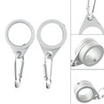 thumbnail image 3 of 2X Flag Pole Rings 360 Rotating Flagpole Flag For 075-102 Inches Pole Aluminum Alloy Mounting Rings With Carabiner Anti-Wrap, 3 of 5