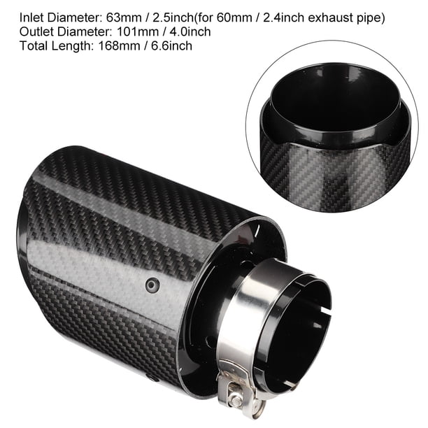 Tubo de escape Modificación del coche Fibra de carbono universal ANGGREK Otros