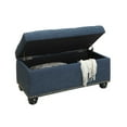 thumbnail image 4 of Convenience Concepts Designs4Comfort Ottomane de Rangement 7th Avenue en Tissu Bleu, 4 of 5