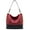 Two Tone Red, variant on Wrangler Hobo Bags for Women Leather Tote Bag Shoulder Bag Top Handle Satchel Purses and Handbags,, Two Tone Red