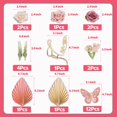 thumbnail image 2 of 26Pcs Flower Cake Toppers Butterfly Cake Decoration Acrylic Art Lady Face Cake Toppers Artificial Purple Pink Flowers for Women Birthday Wedding Party, 2 of 6