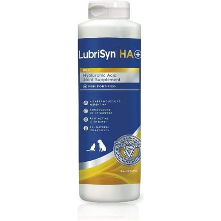 UPC: 0184244000481 | LubriSyn HA Plus Joint Supplement for Dog Cat Equine 16 oz.