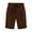 Brown, variant on Summer Shorts for Women, Womens Summer Elastic Waist Drawstring Side Pocket Solid Color Short Pants 5/4 Hot Pink XL