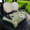 thumbnail image 2 of Golf Cart Seat Covers for 2 Seater,Snowman Microfiber Cart Seat Towel Blanket,Christmas Green Balls Snowflakes Farmhouse Plaid Absorbent NonSlip Bench Seats Protector for Golf Course 51"x31", 2 of 9