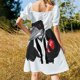 thumbnail image 3 of Afl collingwood Vestido de manga corta Vestido largo de mujer Vestido largo, 3 of 6