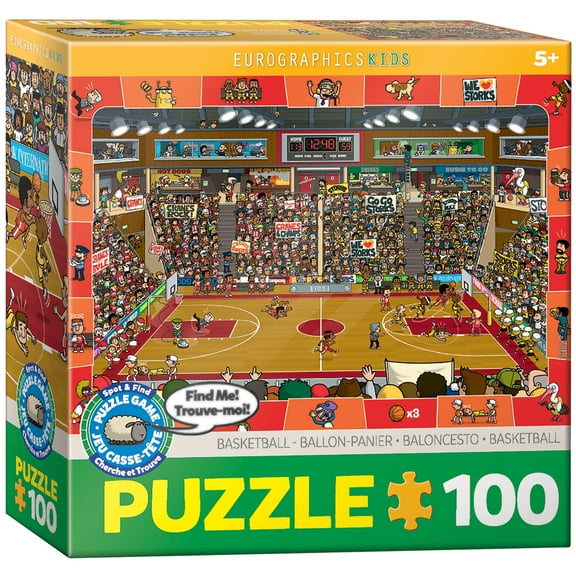 Spot & Find Basketball Puzzle, 100 Pieces