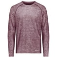 thumbnail image 2 of Holloway Sportswear M Electrify Coolcore® Long Sleeve Tee Maroon Heather 222570, 2 of 5