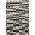 thumbnail image 1 of homeroots home decor 395999 5’ x 7’ Brown and Navy Striped Area Rug, 1 of 1