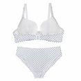 thumbnail image 4 of Levmjia Women Lace Bra Panty Set Underwire Full Coverage Solid Color Lingerie Sets With Adjustable Straps Daily Wear Dating Party Night Events, 4 of 9