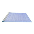 thumbnail image 2 of Ahgly Company Machine Washable Indoor Square Abstract Blue Contemporary Area Rugs, 7' Square, 2 of 4