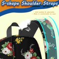 thumbnail image 5 of Pioneer Flower Floral Print Pattern 17" School Backpacks for Teens,Waterproof Oxford Fabric,S-Shape Padded Straps for School,Travel,Hiking,Camping, 5 of 5