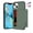Green, variant on DaXi Heavy Duty Phone Case for iPhone 13 Card Holder Protective Case, Double Layer Shockproof with Credit Card Holder Slot