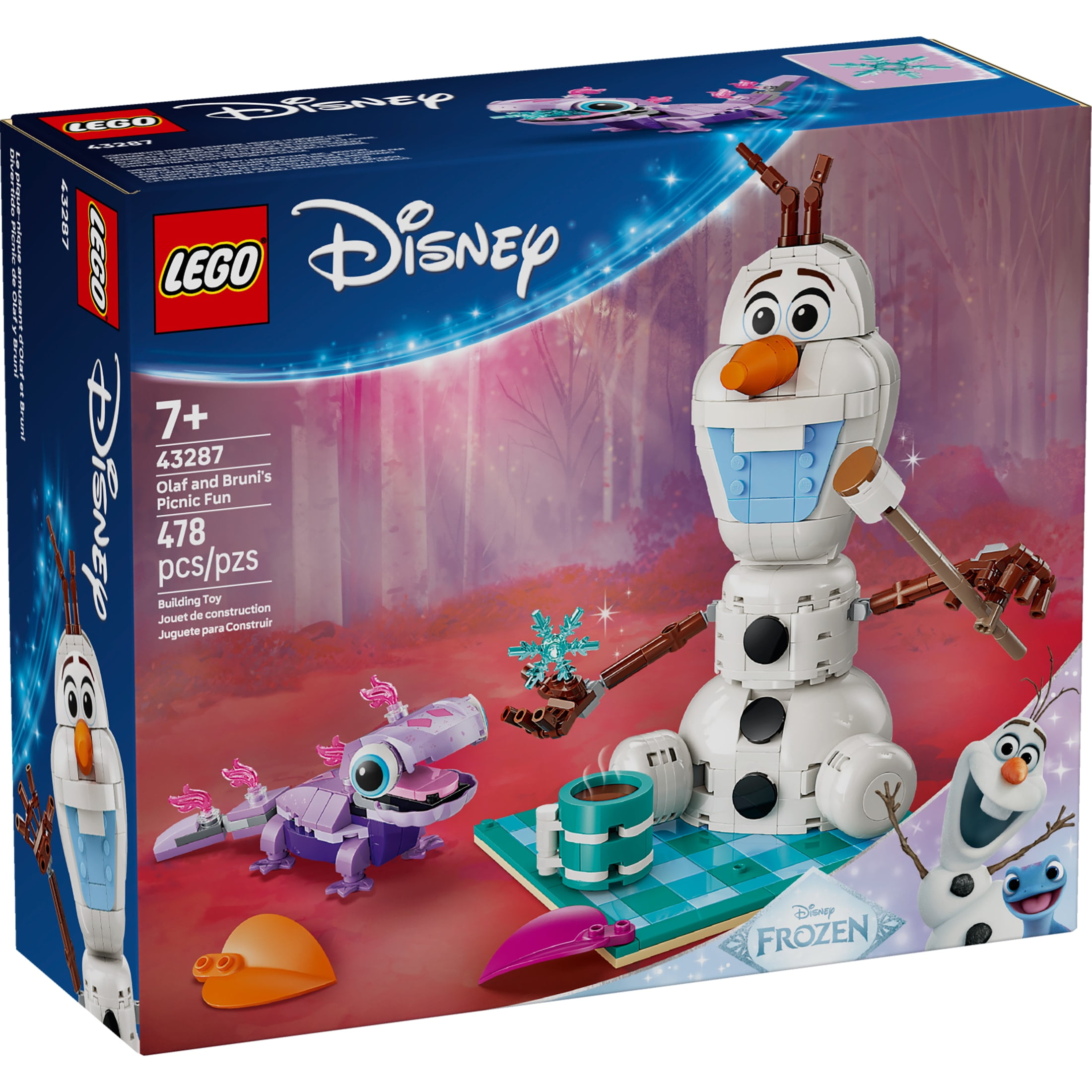 LEGO Disney Frozen Olaf and Bruni’s Picnic Fun Building Toy - Frozen Toys for Girls & Boys, Ages 7+ - Disney Gifts for Kids & Fans - 43287